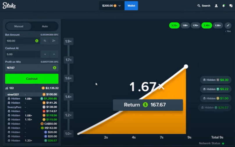 Stake Crash Возврат